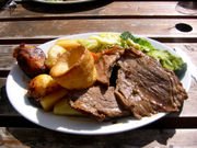 Yorkshire pudding on a Sunday roast - Source Wiki